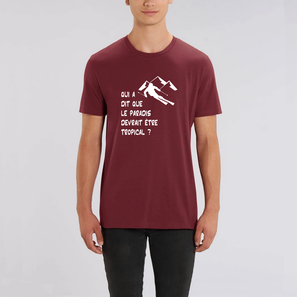 T-shirt homme - Paradis - Coton Bio
