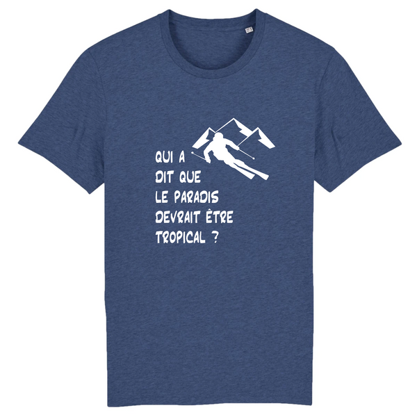 T-shirt Femme - Paradis au ski - Coton Bio