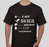 T-shirt homme - Café, Ski, Raclette, Bière - Coton BIO