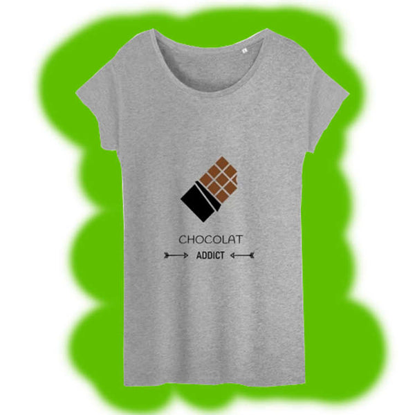 T-shirt femme - Chocolat Addict - Coton BIO