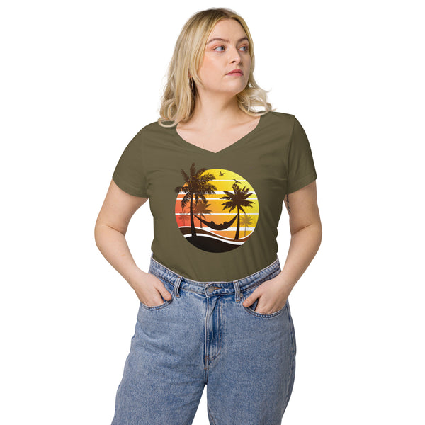 T-shirt Vacances en hamac femme